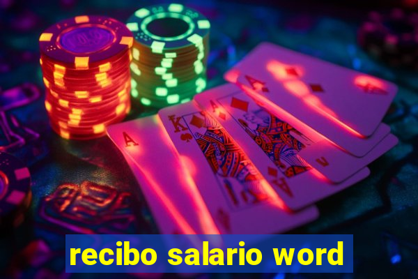 recibo salario word