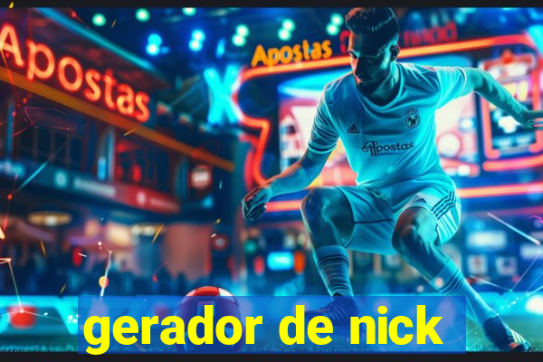 gerador de nick