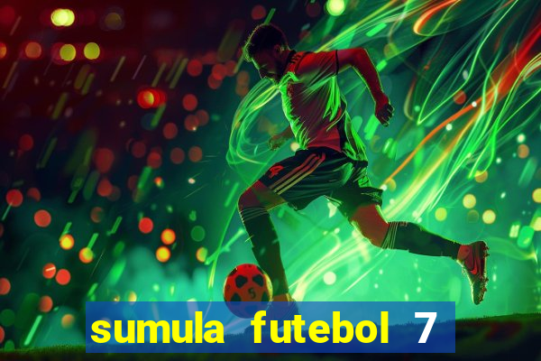 sumula futebol 7 society excel