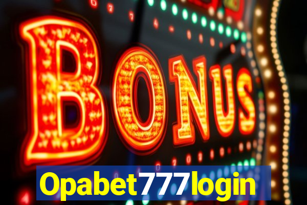 Opabet777login